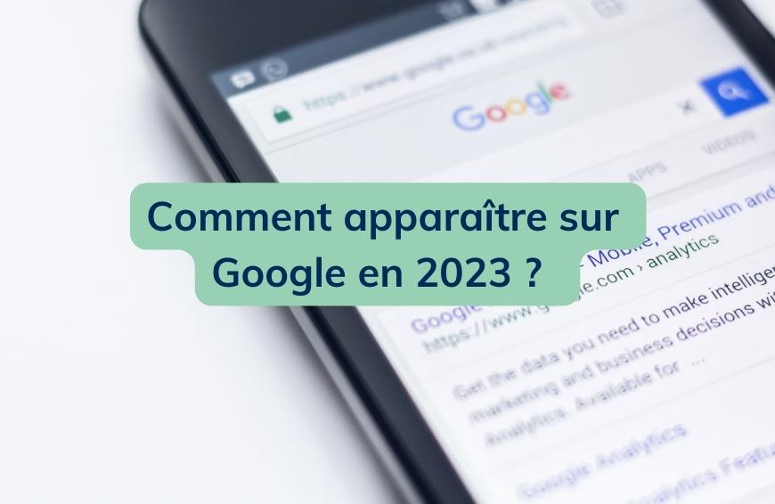 comment apparaitre sur google