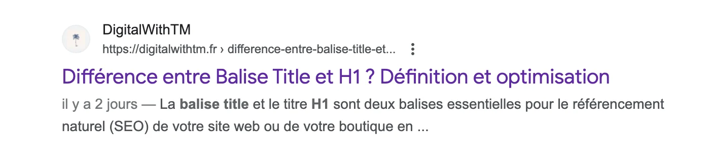 c'est quoi une balise title